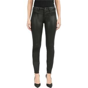 Faux Leather Coated High Rise Skinny Jeans Articles of Society